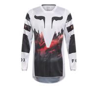FOX 180 Kairos MX Jersey White/Fluorescent RedM White,Fluorescent Red