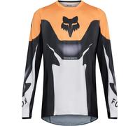 FOX 180 Noble Motocross Jersey, black-white-orange, size M for Men