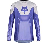 FOX 180 Noble Motocross Jersey, white-purple, size XL for Men