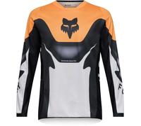 FOX 180 Noble Youth Motocross Jersey, black-white-orange, size XL