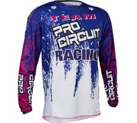 FOX 180 Pro Circuit Motocross Jersey, violet, size L