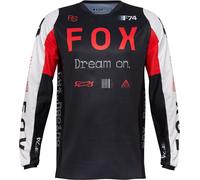 FOX 180 Race Spec Motocross Jersey, black-white-red, size M for Men