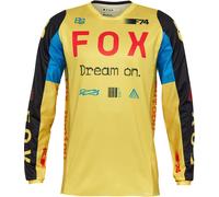 FOX 180 Race Spec Motocross Jersey, blue-yellow, size S for Men