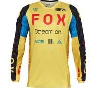 FOX 180 Race Spec Motocross Jersey, yellow/blue, size S