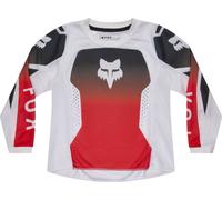 FOX 180 Shield Kids Motocross Jersey, black-white-red, size M