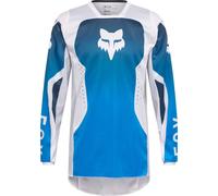 FOX 180 Shield Motocross Jersey, white-blue, size 2XL for Men