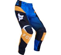 FOX 180 Shield Motocross Pants, white-blue, size 28 for Men