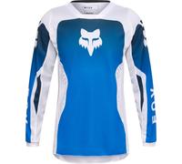FOX 180 Shield Youth Motocross Jersey, black/blue/white, size YXL
