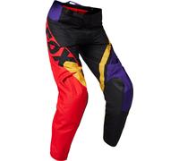 FOX 180 Xpozr Youth Motocross Pants, black/yellow/red, size 26