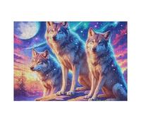 Fox 300 Piece Jigsaw Puzzle for All Ages Idea Spooky Fun High Resolution Print Home Decor Stress Relief 300 PCS