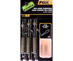 Fox 30lb Camo Submerge Kwik Change Heli Rigs Fleck Camo (cac711)
