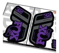 Fox 32 Performance 2021 Fork Decals - Purple- Licensed by Fox MATTE