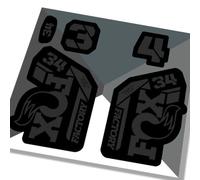 Fox 34 Factory Fork Decals 2021 - Stealth - Licensed By Fox GLOSS