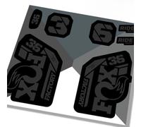 Fox 36 Factory 2021 Fork Decals - Grey/Black - Licensed By Fox GLOSS