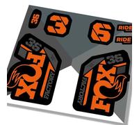 Fox 36 Factory 2021 Fork Decals - Orange - Fox Licensed Product