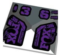 Fox 36 Factory 2021 Fork Decals - Purple - Licensed By Fox
