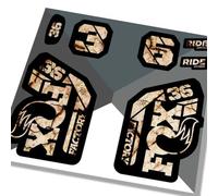 Fox 36 Factory 2021 Fork Decals - Scorched Earth - Fox Licensed Product GLOSS