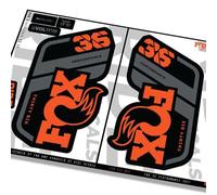 Fox 36 Performance 2021 Fork Decals - Orange - Licensed by Fox MATTE