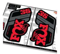 Fox 36 Performance 2021 Fork Decals - Red - Licensed by Fox MATTE