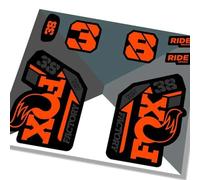 Fox 38 Factory 2021 Fork Decals - Orange MATTE