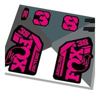 Fox 38 Factory 2021 Fork Decals - Pink MATTE