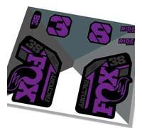 Fox 38 Factory 2021 Fork Decals - Purple GLOSS