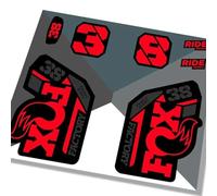 Fox 38 Factory 2021 Fork Decals - Red GLOSS