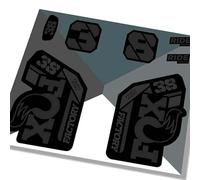 Fox 38 Factory 2021 Fork Decals - Stealth Black MATTE