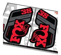 Fox 38 Performance 2021 Fork Decals - Red - Licensed by Fox MATTE