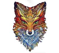 Fox 3D Wooden Puzzle, Handassembled Educational Toy,DIY Woodencrafts to Build,Brain Teaser Building Model Kit,Gift for Adult Hobby