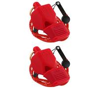 Fox 40 Classic CMG Whistle Lanyard Referee Coach Safety Alert Red (2-Pack)