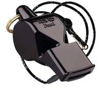 Fox 40 Pearl Whistle & Lanyard in Black Fox 40 Black One Size
