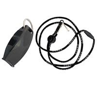 Fox 40 Sharx Whistle with Lanyard, Black