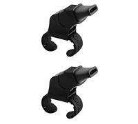 Fox40 Unisex FOX 40 SONIK BLAST WHISTLE WITH FINGER GRIP, black set, One Size UK
