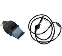 Fox 40 Sonik Blast CMG Whistle with Lanyard, Black