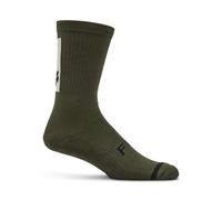 Fox 8 Defend Socks in Olive Green L/Xl