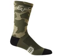 Fox 8in Ranger MTB Socks Green Camo