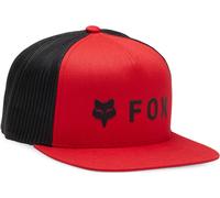Fox Racing Snapback Cap Absolute – Mesh, Adjustable – Black-Red, Men's, One Size