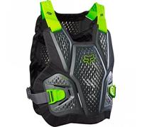 FOX (Adult) MX Armour - Raceframe Chest Soft Back D3O - Dark Shadow/Fluo Yellow