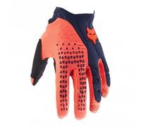FOX Pawtector Motocross Gloves, blue-orange, size M for Men