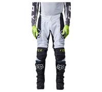 FOX Airline Sensory Motocross Pants White/Black/Neon yellow 32