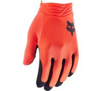 FOX Airline Youth Motocross Gloves, black-orange, size L