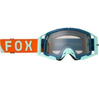 FOX Airspace Tine Motocross Goggle, turquoise-orange for Men