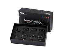 Fox Alarm Mini Micron X Presentation Set Bite Detection Multi LED Rod Fishing