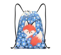 Fox Among Flowers Gym Bag Versatile Drawstring Bag Portable Backpack For Adults Organization Beach 36X42Cm