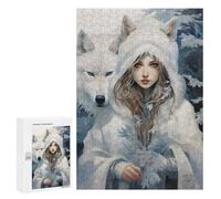 Fox And Beauty Wooden Jigsaw Puzzles for Adults Funny Brain-Teasing Game Idea Puzzle Gift