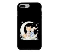 Fox and Bunny on Crescent Moon Pastel Nursery Art Case for iPhone 7 Plus/8 Plus
