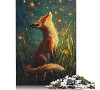 Fox And The Star Lights Jigsaw Puzzles Puzzles for Adults Kids. 1000 Piece Whimsical Challenge Toy Educational Games Home Decoration for Educational Games Gifts 1000pcs (40x28cm)