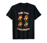 Fox and Weather: Feelin' Foxy in All 4 Seasons T-Shirt