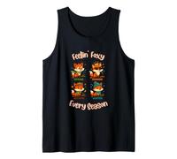 Fox and Weather: Feelin' Foxy in All 4 Seasons Tank Top